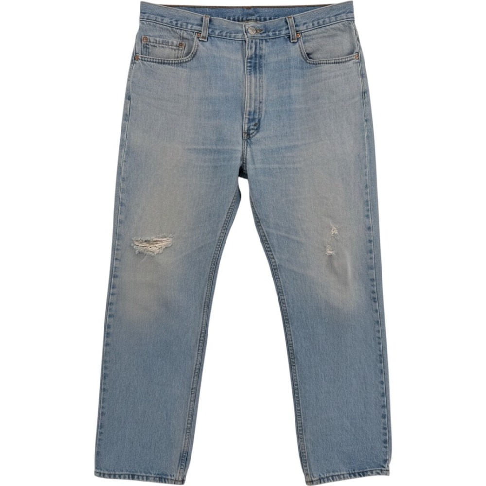 Levi's Jeans Men's 40x32 fits Light Wash 505 Straight Made in USA Vintage